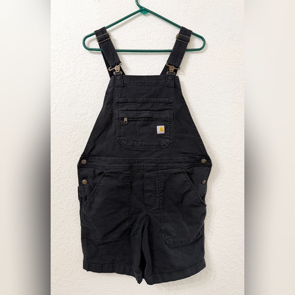 Carhartt Pants - Carhartt Ashland Relaxed Fit Rugged Flex Canvas Shortalls - M